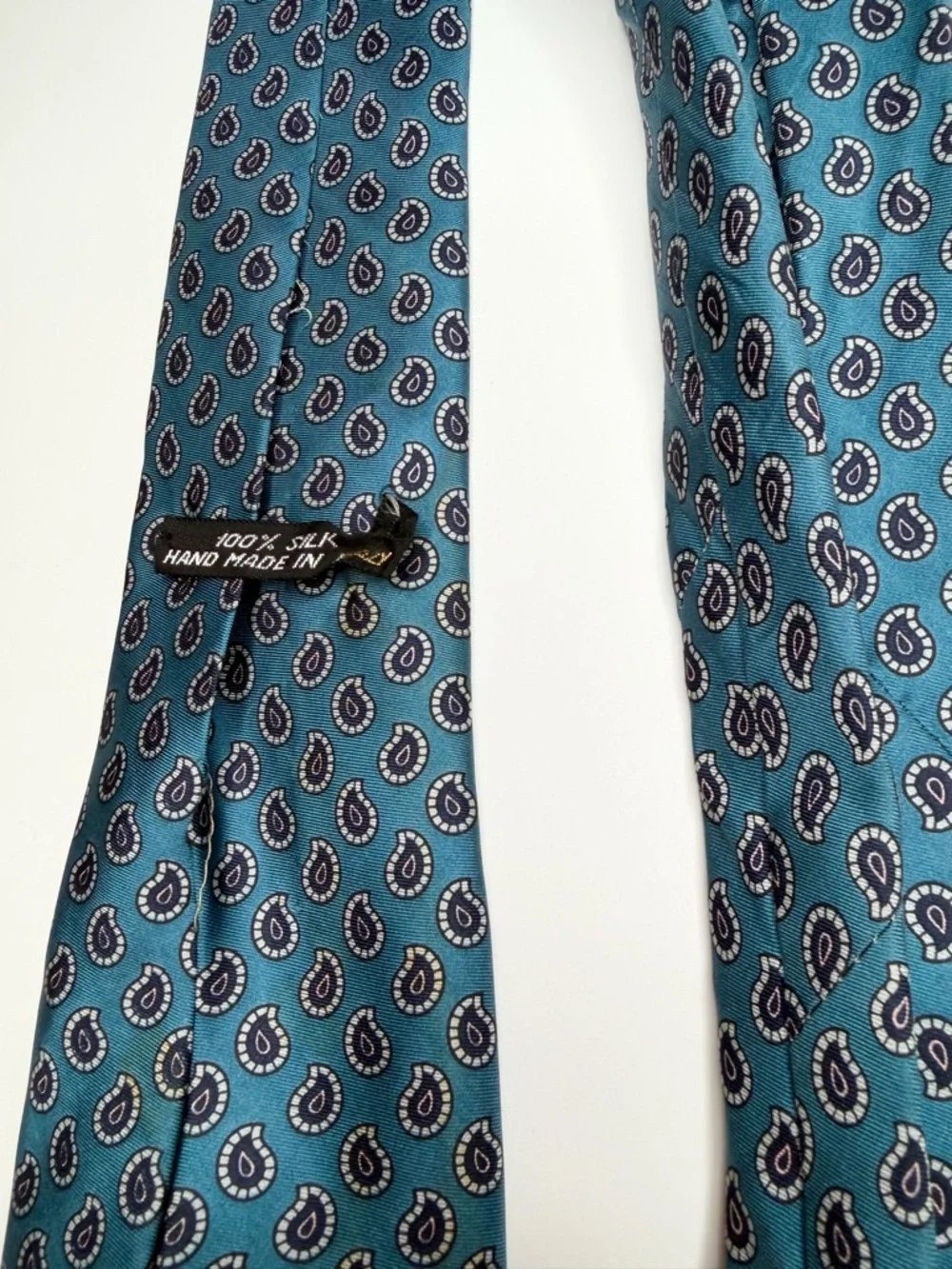 Bundle of 5 Silk Ties Geoffrey Beene Roundtree Blue Patterned Designer Lot